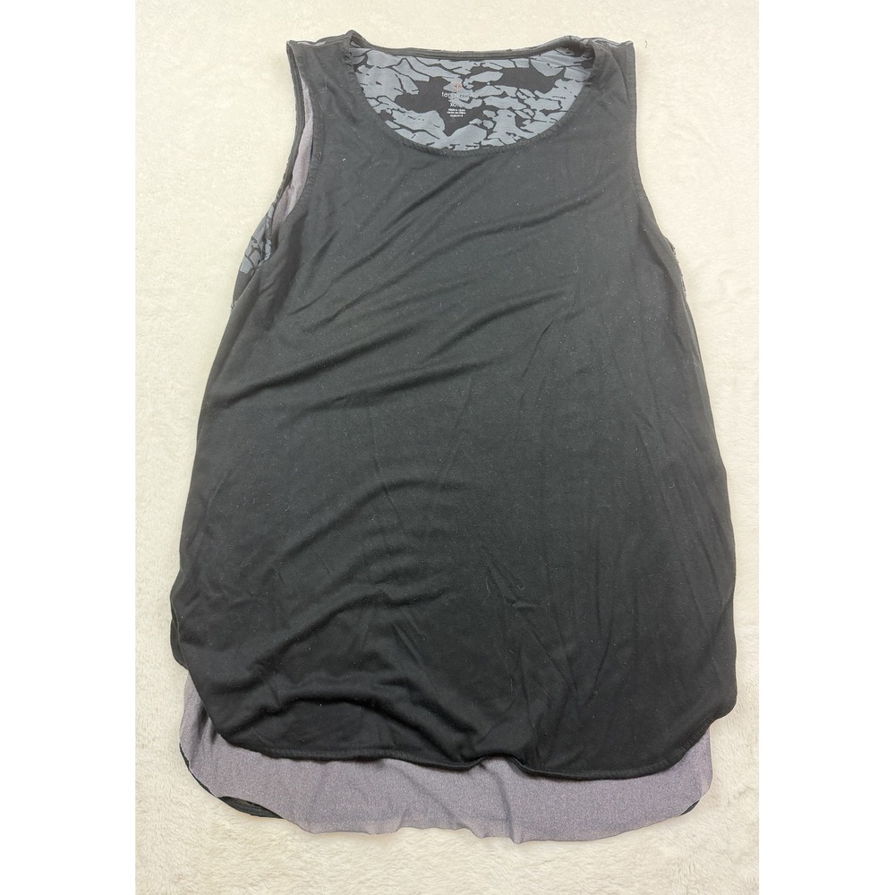 Tangerine Black Gray Camo Back Sleeveless Athletic Tank XL